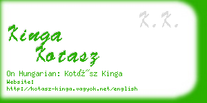 kinga kotasz business card